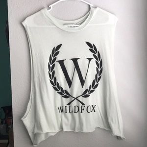 Pale blue muscle tee